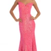 Strapless Sequin Trumpet Dress