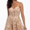 Sequin Glitter Mesh Corset Dress