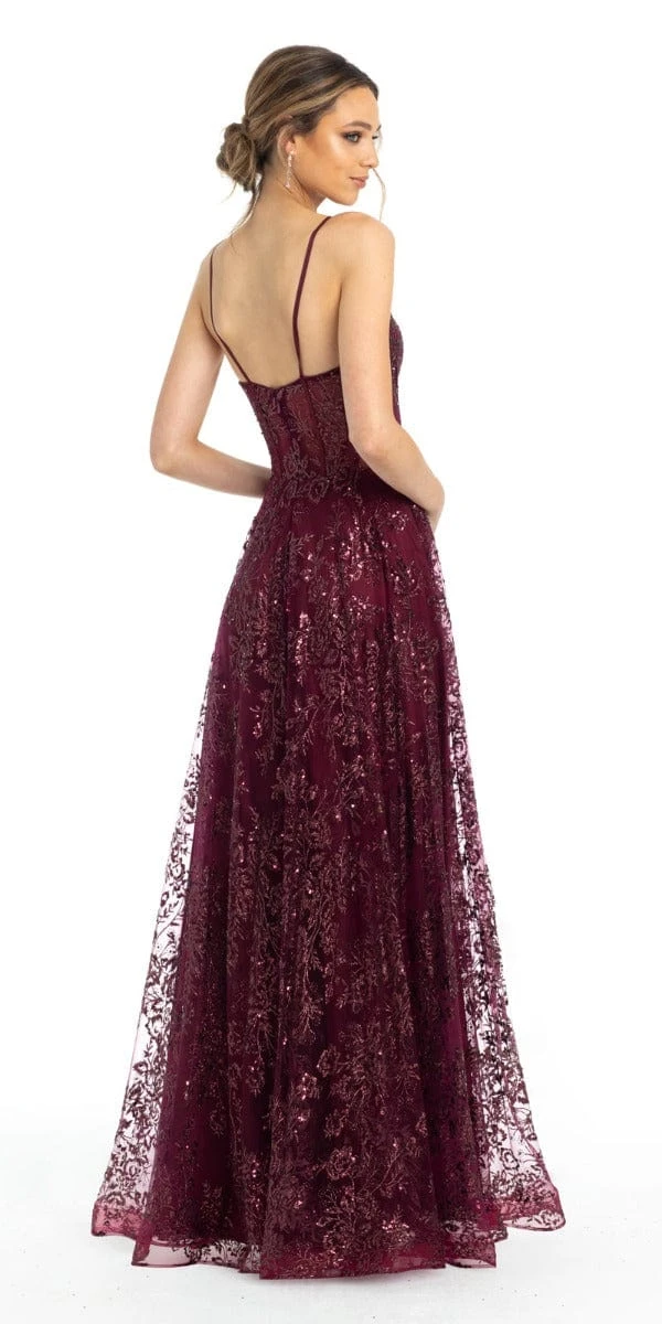 Sequin Glitter Corset Ballgown - Image 5