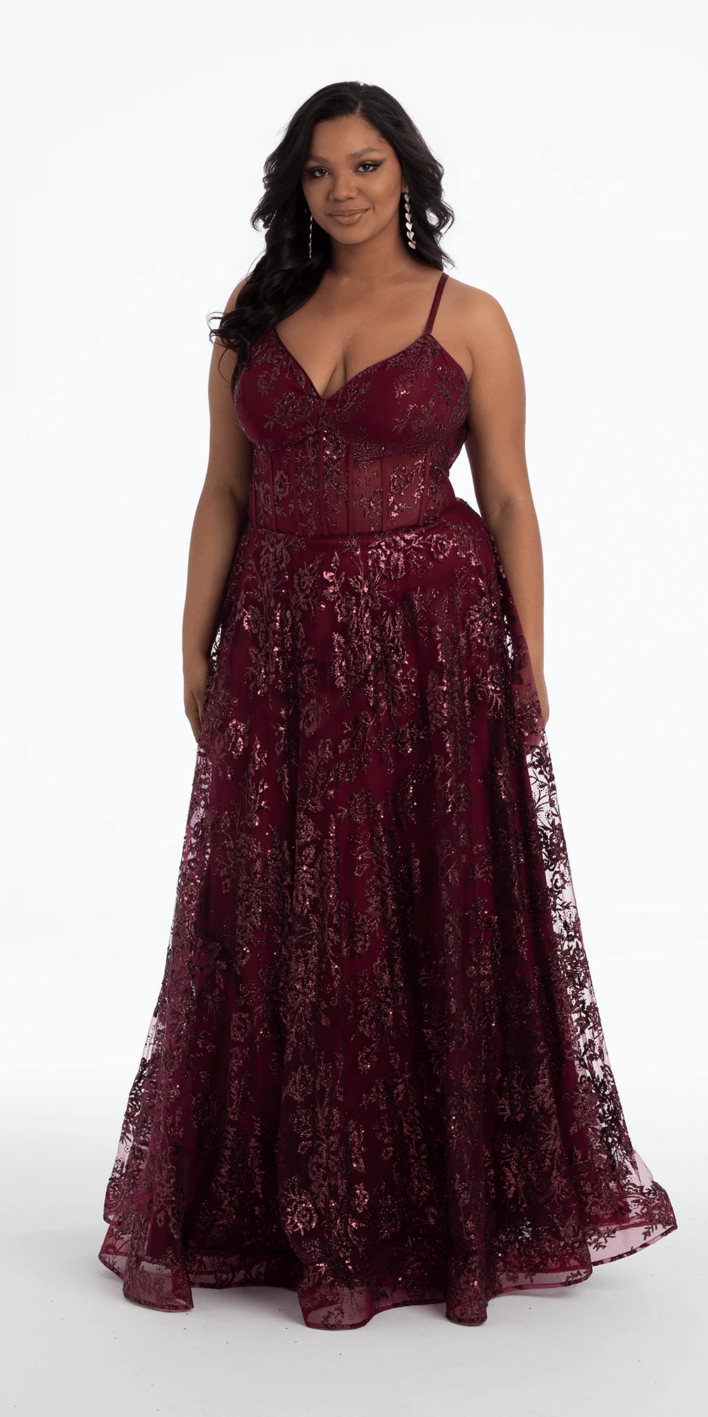 Sequin Glitter Corset Ballgown