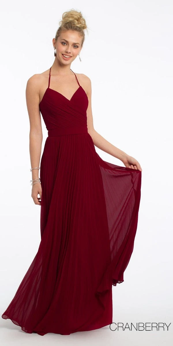 Chiffon Lace Up Back Pleat Dress - Petite - Image 9