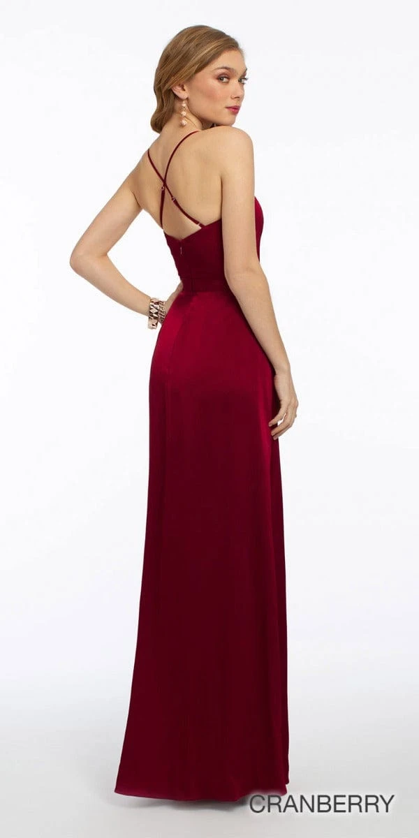 Plunge Crepe X-Back Dress - Petite - Image 9