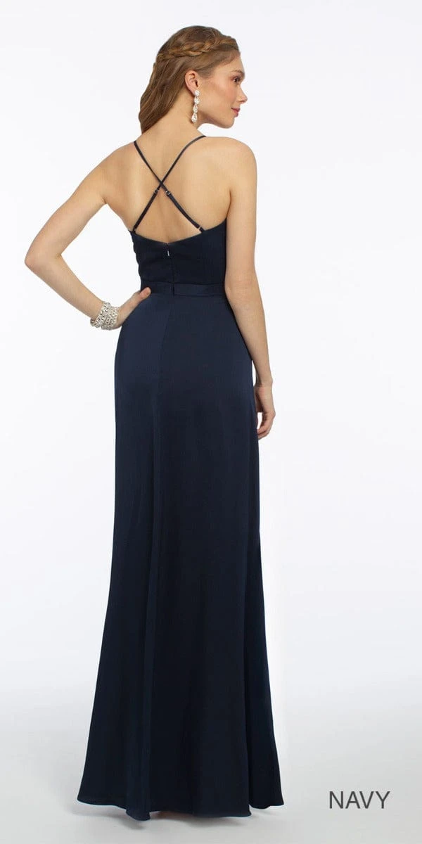 Plunge Crepe X-Back Dress - Petite - Image 5
