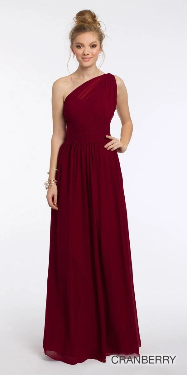 One Shoulder Illusion Bridesmaid Dress - Plus - Image 4