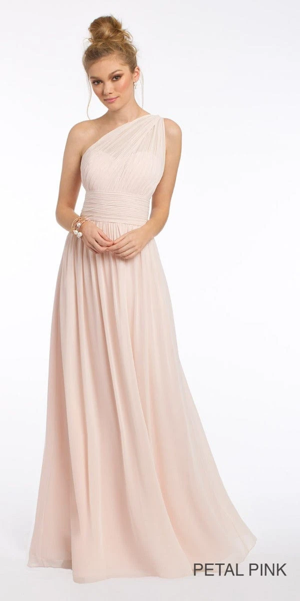 One Shoulder Illusion Bridesmaid Dress - Plus - Image 9