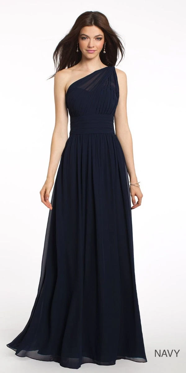 One Shoulder Illusion Bridesmaid Dress - Plus - Image 2