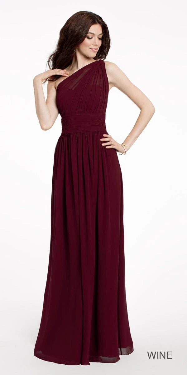 One Shoulder Illusion Bridesmaid Dress - Plus - Image 3
