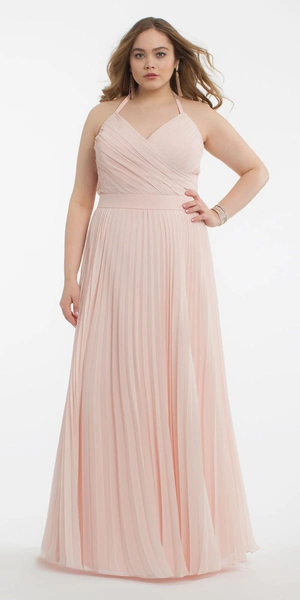 Chiffon Lace Up Back Pleat Dress - Petite - Image 8