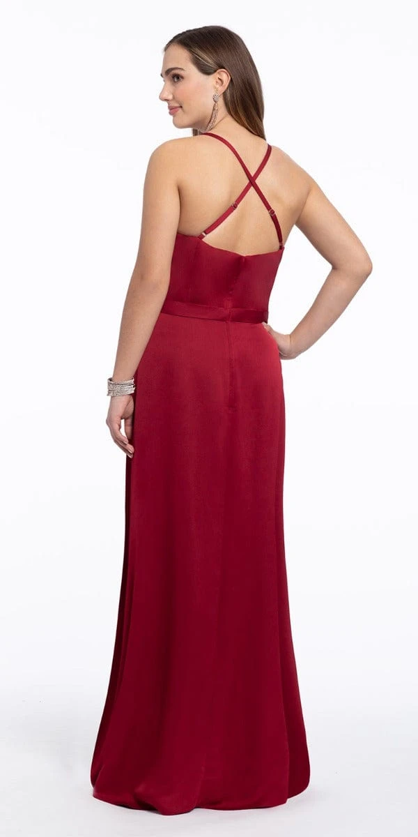 Plunge Crepe X-Back Dress - Petite - Image 16