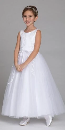 Sequin Lace Ribbon Belt Dress